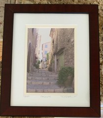 Set of 3 Framed Signed Art Photography Italy Architecture Flowers Provence