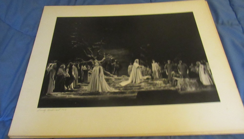 1977 Sandy Underwood photo; Theatrical Performance, 20″ x 24″, Cincinnati Ohio