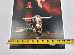 Lot of 2 Randy Smith Gallery UT Longhorns Signed Photo Prints Texas Football