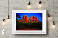 Cathedral Rock Sedona AZ at Dusk from Crescent Moon Ranch – Photography Prints