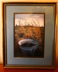Vtg Bill Turner Art Photograph “Mama’s Washtub” 1976 Signed Framed Rural Scene