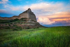 Scotts Bluff Photography Print: Nebraska Great Plains Prairie Landscape Photo