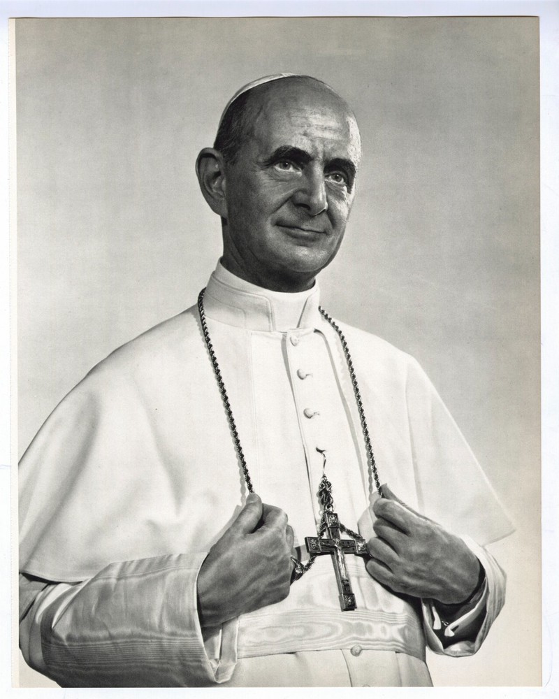 1963 Portrait of Pope Paul VI Original Yousuf Karsh Vintage Photogravure, 1977