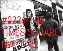 VINTAGE MALE PORTRAIT #0226-306 -times square nyc 1975 -freeShipping in the usa
