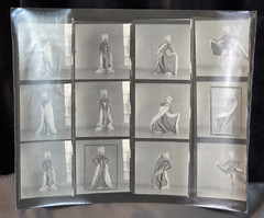 NEWLY FOUND! Hendrickson PHOTO Contact Sheet Proof JULIET PROWSE POSING FUR HAT
