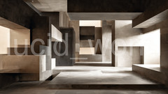 Abstract Geometric Architecture Digital Art Printable Wall Art Modern Interior