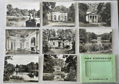 Park Schonbusch Aschaffenburg Germany – 8 Vintage Souvenir Photos (~1969)