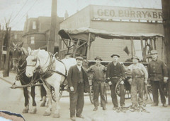 1908 Photograph GEO. BURRY & BROTHERS Plumbing Pittsburgh PA B&W Sepia