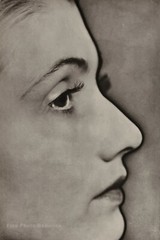 1934 Original MAN RAY Solarized Female Face Portrait Vintage Photo Gravure Art