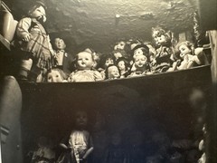 Signed Bruce Cratsley Photograph 1988 “Albert’s Closet” Silver Gelatin “Dolls”
