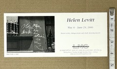 Helen Levitt (1913-2009) Art Photography Announcement Card 2000 LMG Gallery