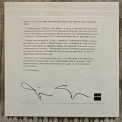 Jim Goldberg Magnum Square Print 6″ x 6″ Destiny’s Shiny Bracelet “RAISED BY WOL