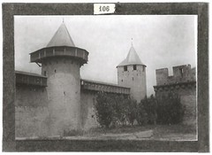 Old Black And White Glass Photo Plate 6X9 Cm Aude Carcassonne