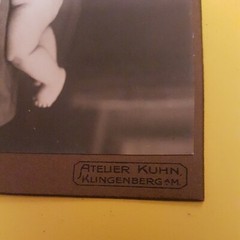 Photo Antique, Vintage, April 1921, Baby, Boy/Girl, Nude Egg, Cardboard