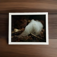Fine Art photography – Forest Fungus photograph (8 X 10) In White Frame –