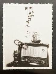 Photo View Radio Receiver Device Technology Living Room Vintage Rex Logo Picture Old