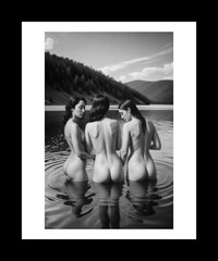 Female Nude Fine Art Photograph Black and White 8×10 Inch SN17