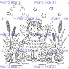 68 Kids mix Coloring Pages Printable Bundle | Digital Download