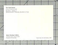 David Attie, New York Skyline, 1959 – Art Show Announcement Card
