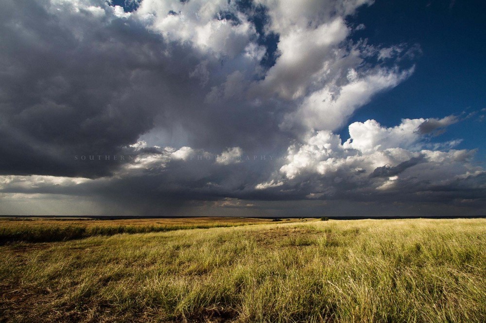 Storm Clouds Photography Print: Oklahoma, Prairie, Great Plains, Picture, Photo