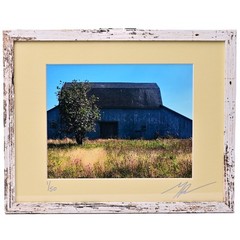 MICHAEL RAY Original Vintage Signed Long Island Landscape Barn Photograph Print