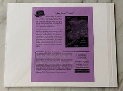 SIGNED ANCHOR-TOWN PHOTO BY TODD SALAT-8 X10 Matted 11X14
