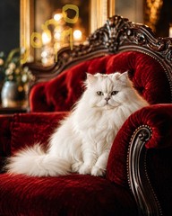 Printable Wall Art Digital Download Ai Image Background Art – Persian Cat