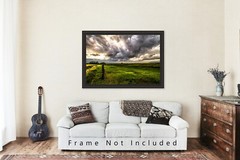Great Plains Photography Print – Picture of Prairie in Golden Light in Nebraska