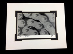 Black & White Photo Abstract Links Matted Numbered Signed Art Photography