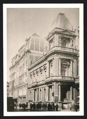 2 photographs Lodz – Lodsch / Poland, street at the Grand Hotel