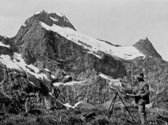 Unknown, Painter in Alps, 1920