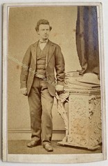 orig. CDV photo photograph man gentleman fashion picture old around 1875 S. Cameron Carnoustie