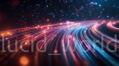 Digital Image Pic Wallpaper Background Desktop AI Art Cosmic Superhighway Space