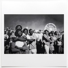 SIGNED Bruce Davidson Print – July Fourth Fireworks New York 1962 – Photo 6 x 6″