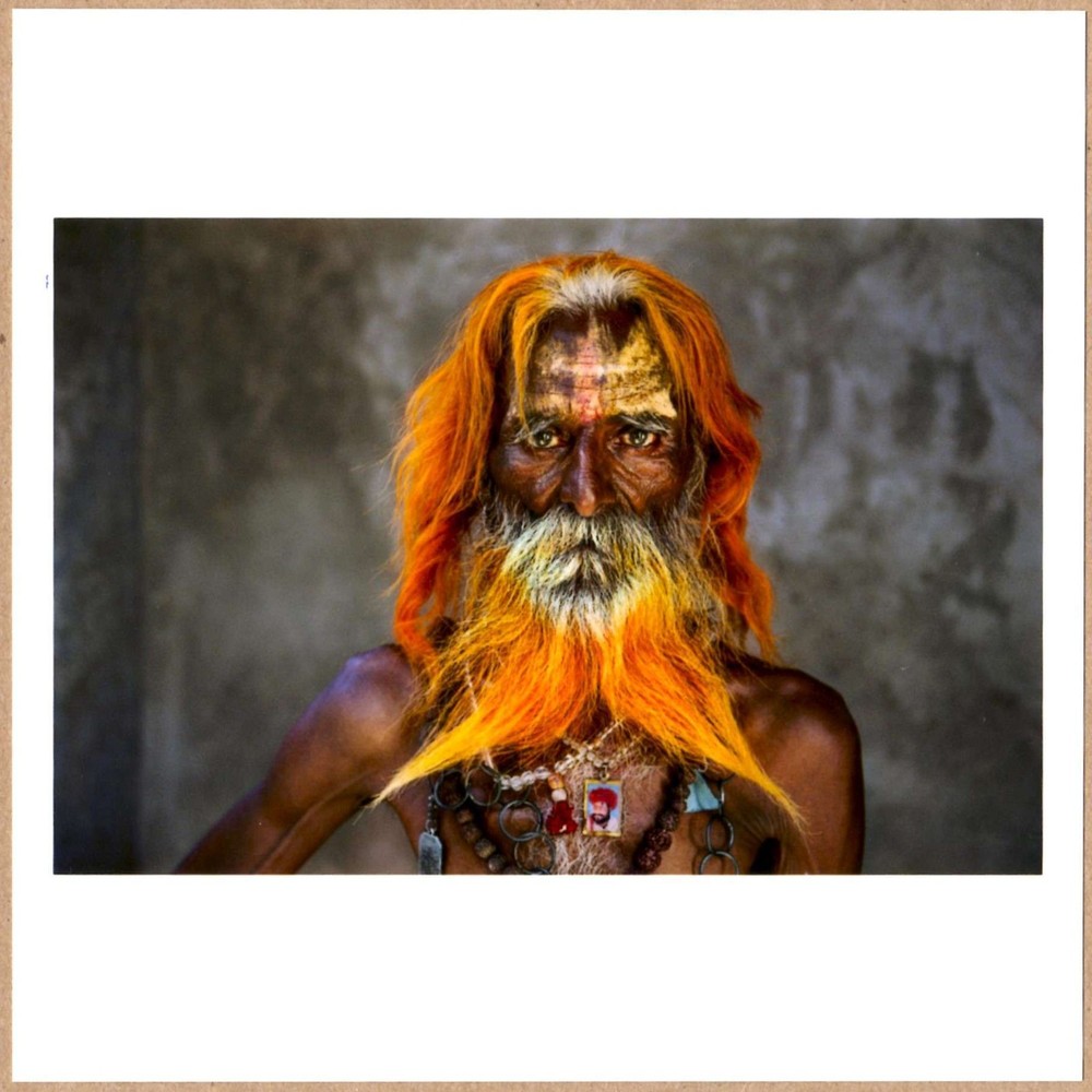 SIGNED STEVE MCCURRY RABARI TRIBAL ELDER 2010 RAJASTHAN INDIA 6 x 6 MAGNUM PRINT