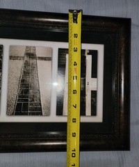 FAITH Creative Letter Art Architectural Black/White Photography Framed 22″ x 10″